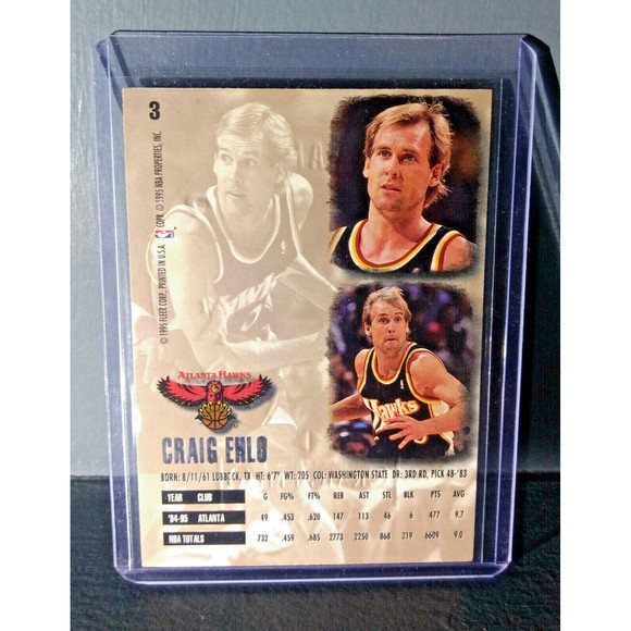1995-96 Craig Ehlo Fleer Ultra Gold Medallion #3 Basketball Card - Picture 2 of 2